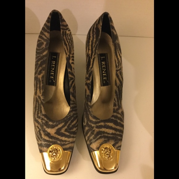 J Renee Animal print Heels - Picture 1 of 8